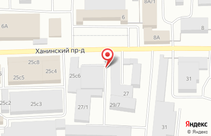Магазин продуктов на Ханинском проезде, 27 на карте