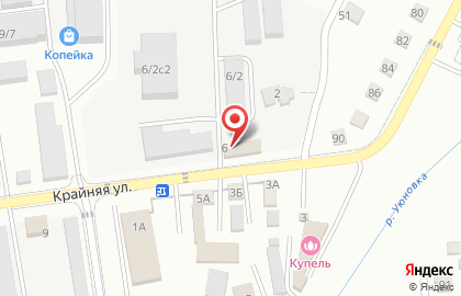 Мост на Крайней улице на карте