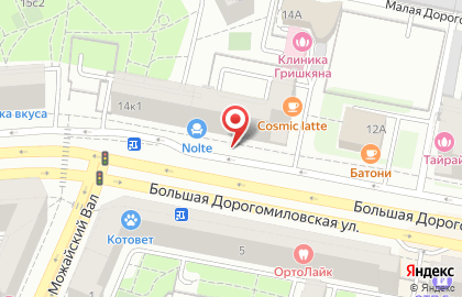 Шоколадница на Киевской (ул Дорогомиловская Б.) на карте