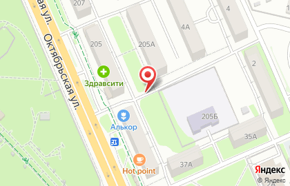 Точка по продаже питьевой воды Губернский колодезь на Октябрьской улице на карте