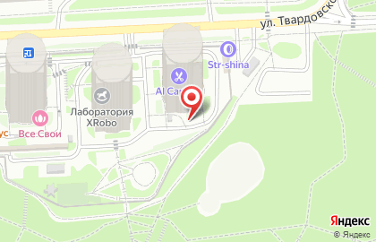 Пинта на улице Твардовского на карте