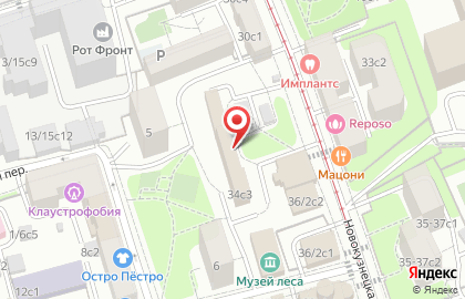 Магазин Первый цветочный на Новокузнецкой улице на карте