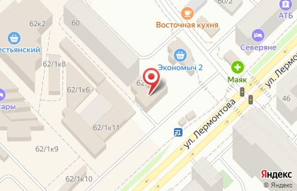 Фирменный магазин Samsung на улице Лермонтова на карте