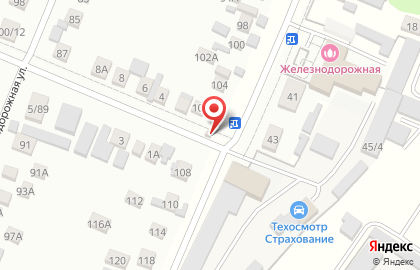 Киоск по продаже продуктов в Станционном переулке на карте