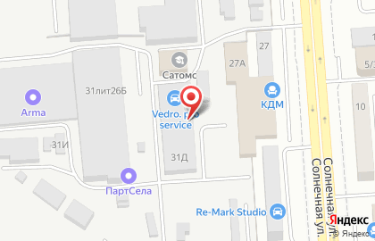 Торговая компания UNISAIL VOLVO PENTA Center на Солнечной улице на карте