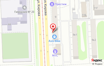 Салон-магазин Axis-Bike в Калининском районе на карте