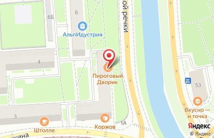 Кафе-пекарня Пироговый Дворик в Санкт-Петербурге на карте
