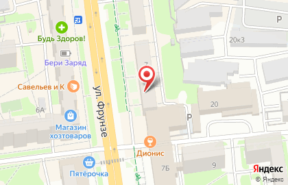 Салон мебели Триумф в Советском районе на карте