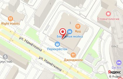 Магазин фастфудной продукции в Обручевском районе на карте