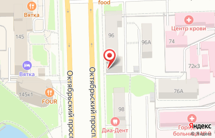 Магазин у дома Бристоль на Октябрьском проспекте на карте