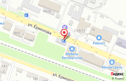 Торговая компания Окна БЕРТА на улице Ермолова на карте