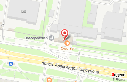 Магазин Горячий хлеб на проспекте Александра Корсунова на карте