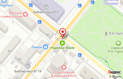 Гамма на Октябрьской улице на карте