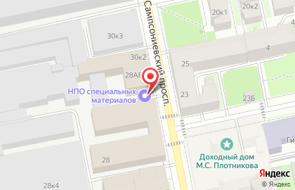 Научно-производственное объединение специальных материалов, ЗАО на карте