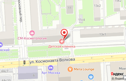 Аптека СМ-Клиника на улице Космонавта Волкова на карте