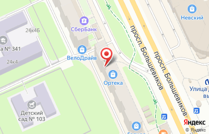 Ортопедический салон ОРТЕКА на метро Улица Дыбенко на карте