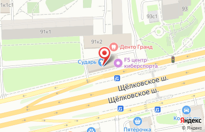 Артис на Щёлковском шоссе на карте