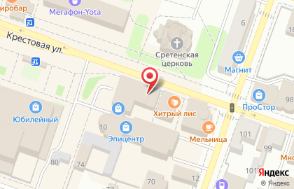 Интернет-магазин Техпорт на Крестовой улице на карте