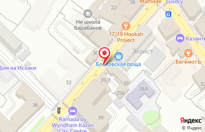 Бэхет на улице Чернышевского на карте