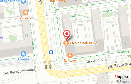 Винный бар СырХамонВино в Тихом проезде на карте