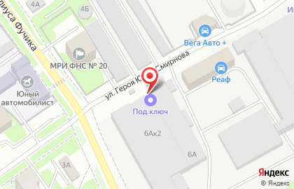 Торгово-производственная компания Алмест на улице Юлиуса Фучика на карте