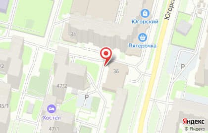 Стоматология Эстет на Югорской улице на карте