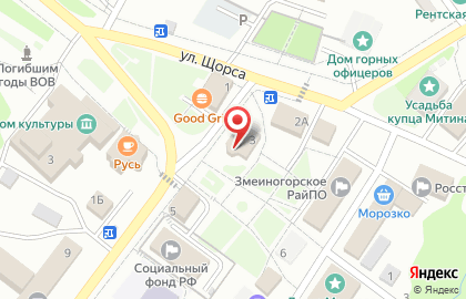 Продуктовый магазин в Барнауле на карте