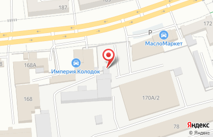 Автостоянка в Омске на карте