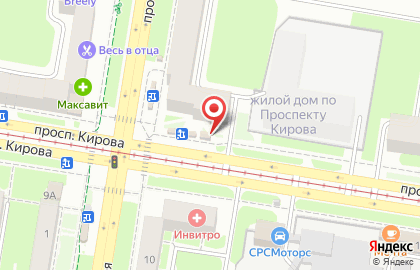 Киоск кондитерских и хлебобулочных изделий в Автозаводском районе на карте