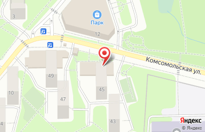 Банкомат СберБанк на Комсомольской улице в Красногорске на карте