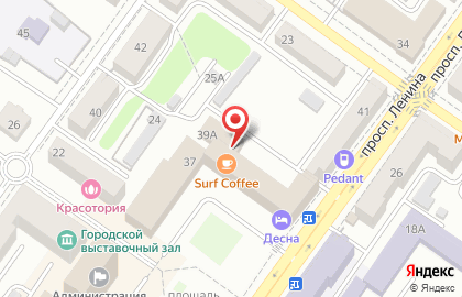 Десна на проспекте Ленина на карте