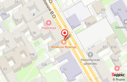 Парикмахерская в Санкт-Петербурге на карте