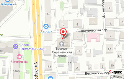 Троице-Сергиев Приход, подворье Заволжского мужского монастыря в честь Честного и Животворящего Креста Господня на карте