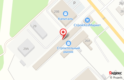 Рынок строительных материалов, с. Песчаные Ковали на карте