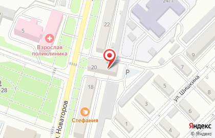 Банкнота на улице Новаторов на карте