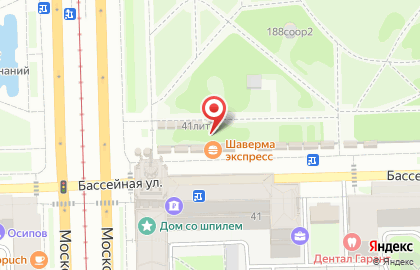 Бистро Шаверма Экспресс в Московском районе на карте