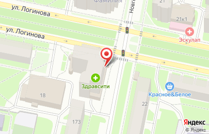 Аптека Будь здоров! на улице Логинова на карте