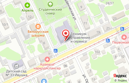Краснодарский техникум управления, информатизации и сервиса КТУИС на карте