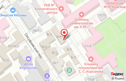 Пиццерия Zotman Pizza в Олсуфьевском переулке на карте
