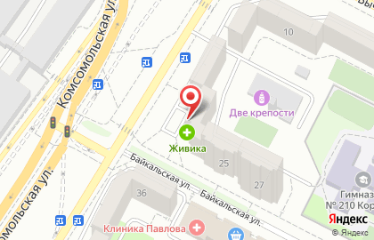 Аптека Живика на Байкальской улице на карте