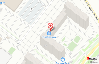 Гипермаркет Пятёрочка в Кировском районе на карте