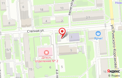 ЖИЛОЙ КВАРТАЛ на Степной улице на карте