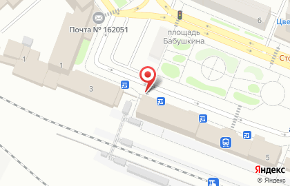 Продовольственный киоск в Вологде на карте