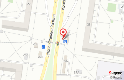 Банкомат СберБанк на проспекте Степана Разина, 35в на карте
