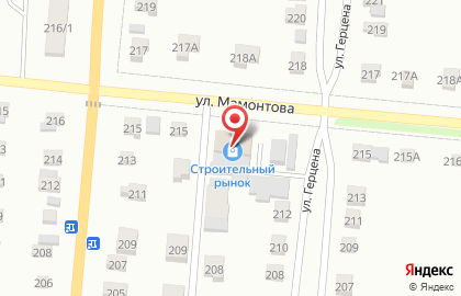 Магазин строительных материалов на улице Герцена на карте