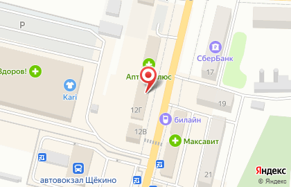 Мебельная компания Много Мебели в Щёкино на карте