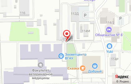 Автостоянка в Воронеже на карте