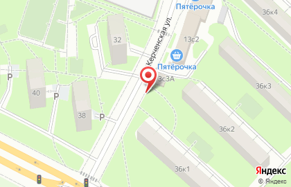 Цветочный киоск на Керченской улице на карте