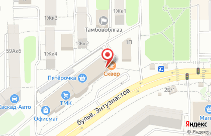 Торговый центр ATRIUM на бульваре Энтузиастов на карте