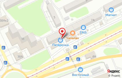 Супермаркет Пятёрочка в Оренбурге на карте